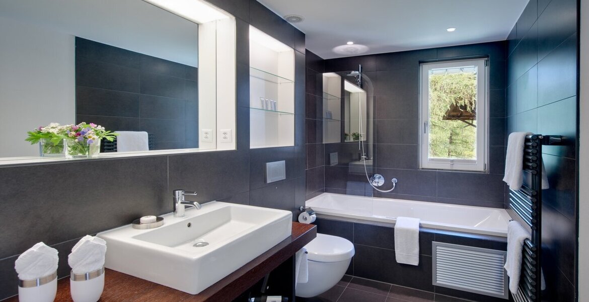 Este apartamento es uno de los dos más grandes del chalet, c